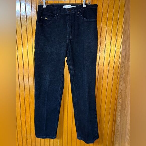 EUC LEE regular fit black jeans size 33 x 30 - Picture 1 of 5